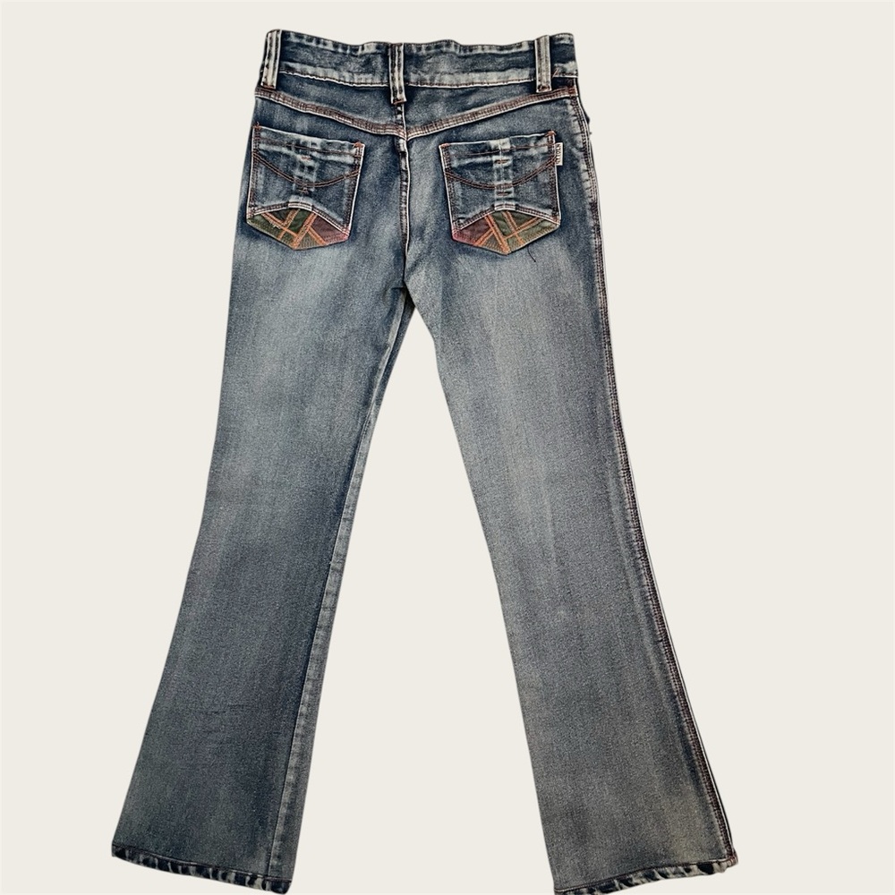Vintage Y2K Patchwork Low Waisted Jeans